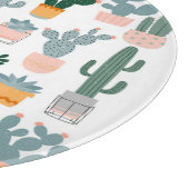 Cactus Collectie in potten Design Snijplank (Hoek)