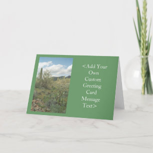Cactus Coloring Desert Wenskaart of Note Card Kaart