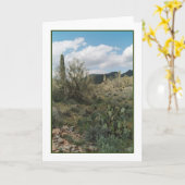 Cactus Coloring Wenskaart Kaart (Gele Bloem)