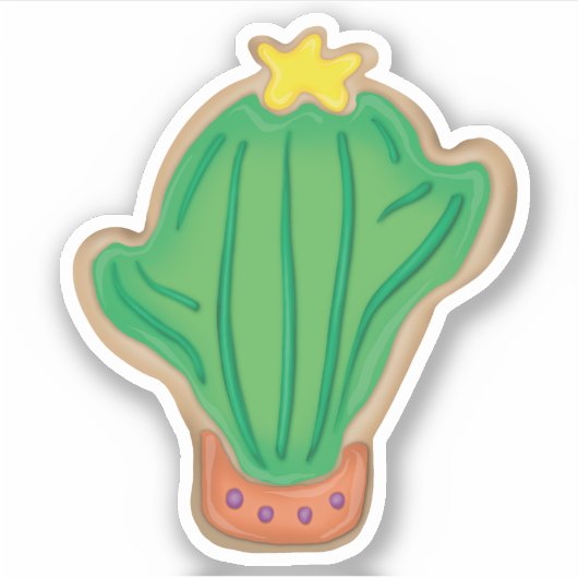 Cactus cookie sticker (Voorkant)