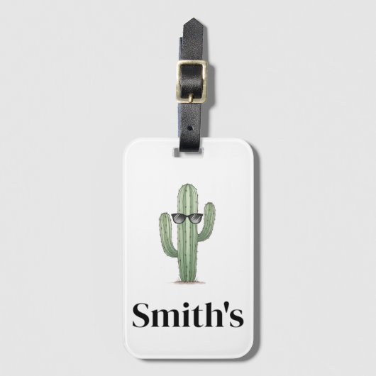 Cactus Cool Bagagelabel (Voorkant (verticaal))