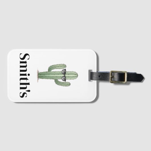 Cactus Cool Bagagelabel (Voorkant (horizontaal))