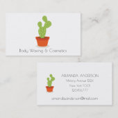 Cactus Cosmetics and waxing Beauty Visitekaartje (Voorkant / Achterkant)