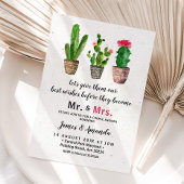 Cactus Couple Douche Meneer en mevrouw Cactus Flor Kaart