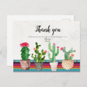 Cactus Couples Douche Dank u kaart (Voorkant / Achterkant)