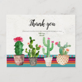 Cactus Couples Douche Dank u kaart