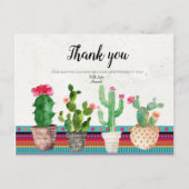 Cactus Couples Douche Dank u kaart (Voorkant)