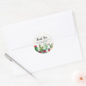 Cactus Couples Shower Dank u Sticker (Envelop)