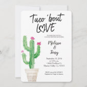 Cactus Couples Shower Invitation Kaart (Voorkant)