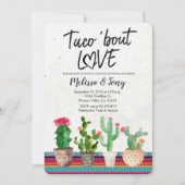 Cactus Couples Shower Invitation Taco Bout Love Kaart (Voorkant)