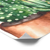  Cactus Cowboy Boots Baby shower Welkom Poster (Hoek)