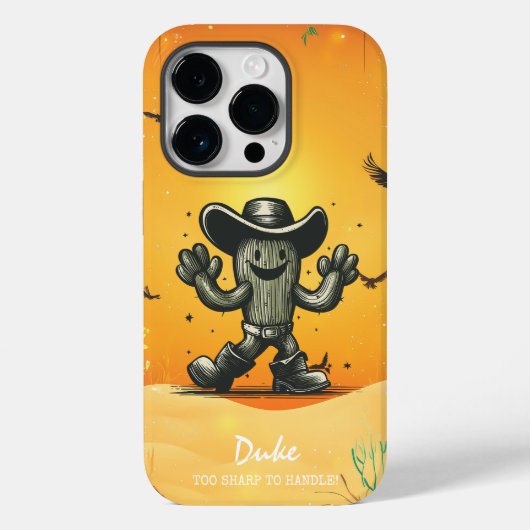 Cactus Cowboy - Westerne charme en coole vibes Case-Mate iPhone Case (Achterkant)