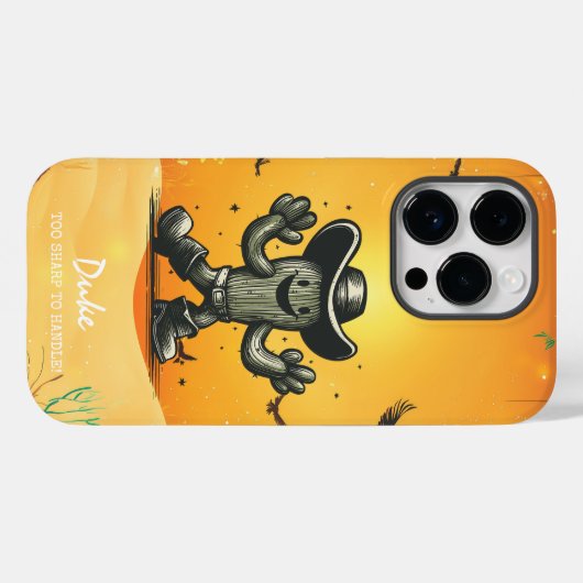 Cactus Cowboy - Westerne charme en coole vibes Case-Mate iPhone Case (Achterkant (horizontaal))