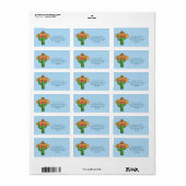 Cactus Cowboy Westerse Stijl Custom Etiket (Full Sheet)