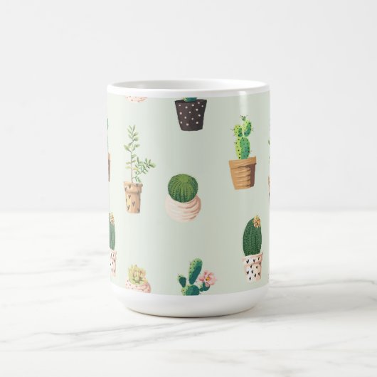 Cactus Craze Plant Pots Flower Coffee Mok (Center)