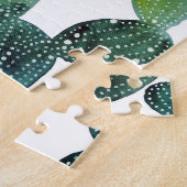 Cactus Craze: Tropische Waterverf Trend Legpuzzel (Zijkant)