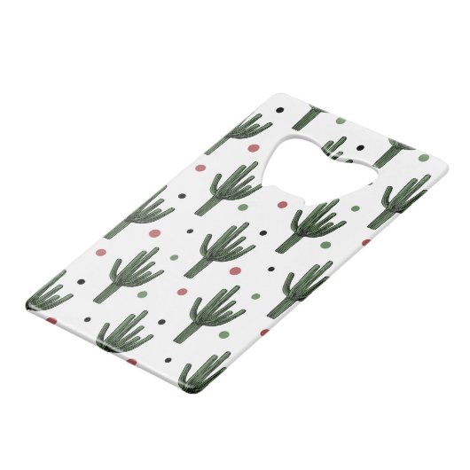 Cactus Creditkaart Flessenopener (Achterkant Gekanteld)