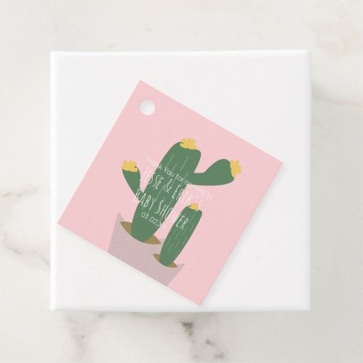 Cactus Cupcakes Baby shower Hartelijk dank Bedankjes Labels (In situ)