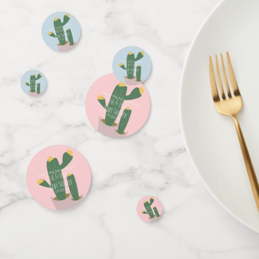 Cactus Cupcakes Baby shower Hartelijk dank Confetti (Groep)
