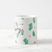 Cactus Custom Name Coffee Mok (Center)
