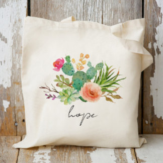 Cactus, Custom Name Wedding|Personalized Braidsmai Tote Bag