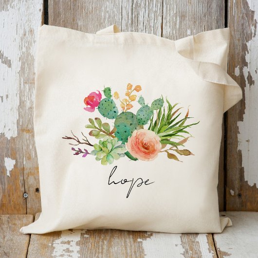 Cactus, Custom Name Wedding|Personalized Braidsmai Tote Bag