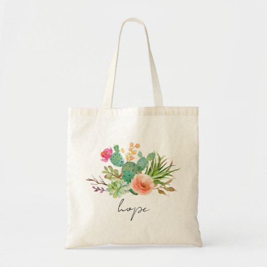 Cactus, Custom Name Wedding|Personalized Braidsmai Tote Bag (Voorkant)