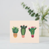 Cactus Cute Briefkaart (Staand voorkant)