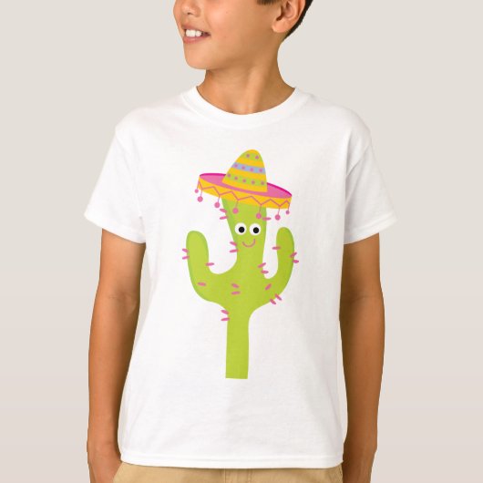 Cactus Cute Mexican T-shirt (Voorkant)