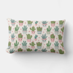 Cactus Cuties in pastelpotten Kussen