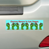Cactus Dance ~ Saguaros Sombreros Bumperstickers (Op auto)