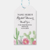 Cactus Dank u Label Fiesta Mexico Vrijgezellenfees Cadeaulabel (Voorkant)