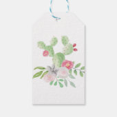 Cactus Dank u Label Fiesta Mexico Vrijgezellenfees Cadeaulabel (Achterkant)