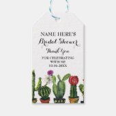 Cactus Dank u Label Fiesta Mexico Vrijgezellenfees Cadeaulabel (Voorkant)