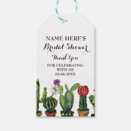 Cactus Dank u Label Fiesta Mexico Vrijgezellenfees Cadeaulabel