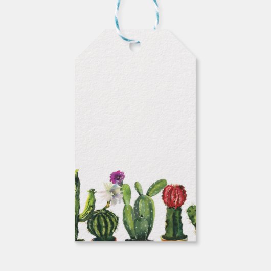 Cactus Dank u Label Fiesta Mexico Vrijgezellenfees Cadeaulabel (Achterkant)