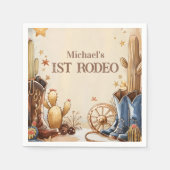 Cactus Desert 1st Rodeo Party Servet (Voorkant)