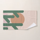 Cactus Desert Bohemian Sunset Pattern Bad Handdoek (Handdoek)