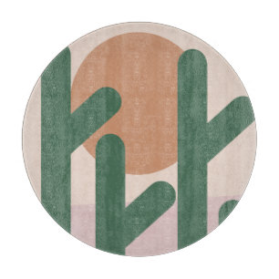 Cactus Desert Bohemian Sunset Pattern Snijplank