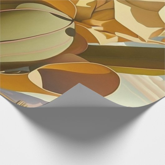 Cactus Desert Boho Cadeaupapier (Hoek)