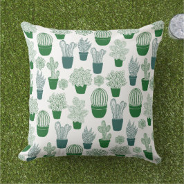 Cactus Desert Cacti Plant Modern Pattern Buitenkussen