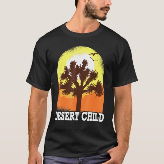 Cactus Desert Child Mojave Environmental Hiker T-shirt (Voorkant)