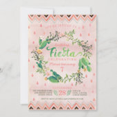 Cactus Desert Fiesta Birthday Party Kaart (Voorkant)
