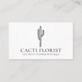 Cactus Desert Flower Abstract Boho Cacti Visitekaartje (Voorkant)