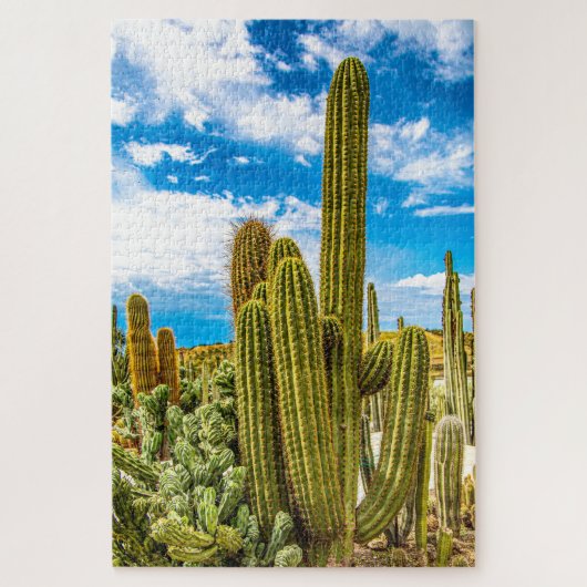 Cactus Desert Garden Floral Planten Botanisch Legpuzzel (Verticaal)