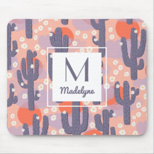 Cactus Desert Sunset gepersonaliseerd Muismat