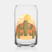 Cactus Desert With Sun Blikvorm Glas (Voorkant)