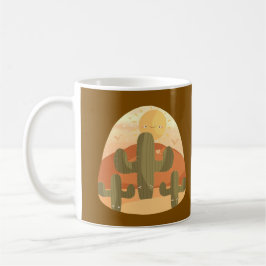 Cactus Desert With Sun Koffiemok