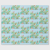 Cactus Desert Zuidwest Cactussen Vakantie Kerstmis Cadeaupapier (Vlak)