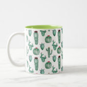 Cactus Design, Coffee Mok, Tweekleurige Koffiemok (Links)